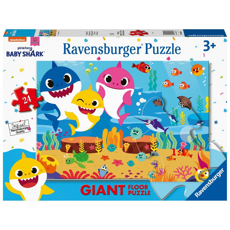 Ravensburger &pi;&alpha;&zeta;&lambda; &delta;&alpha;&pi;έ&delta;&omicron;&upsilon; 24 &tau;&epsilon;&mu;. Baby shark 030675, , medium-null