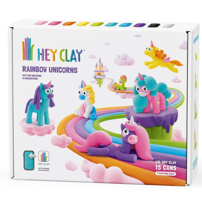 Hey clay 15028 rainbow unicorns 15pcs 440077, , medium