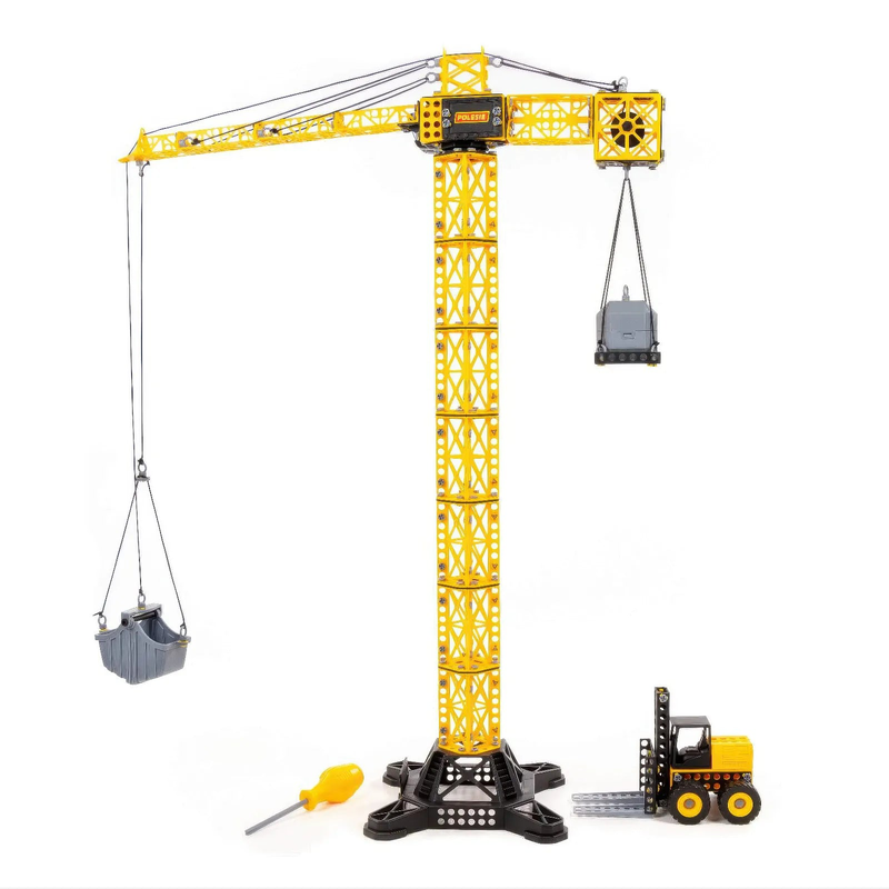 Mega tower crane construction set with forklift, , medium-null