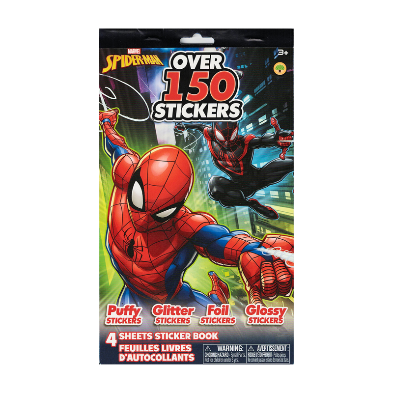 Marvel spider-man sticker booklet: swing into action with every sticker - over 150 stickers across 4 spectacular pages, , medium-null