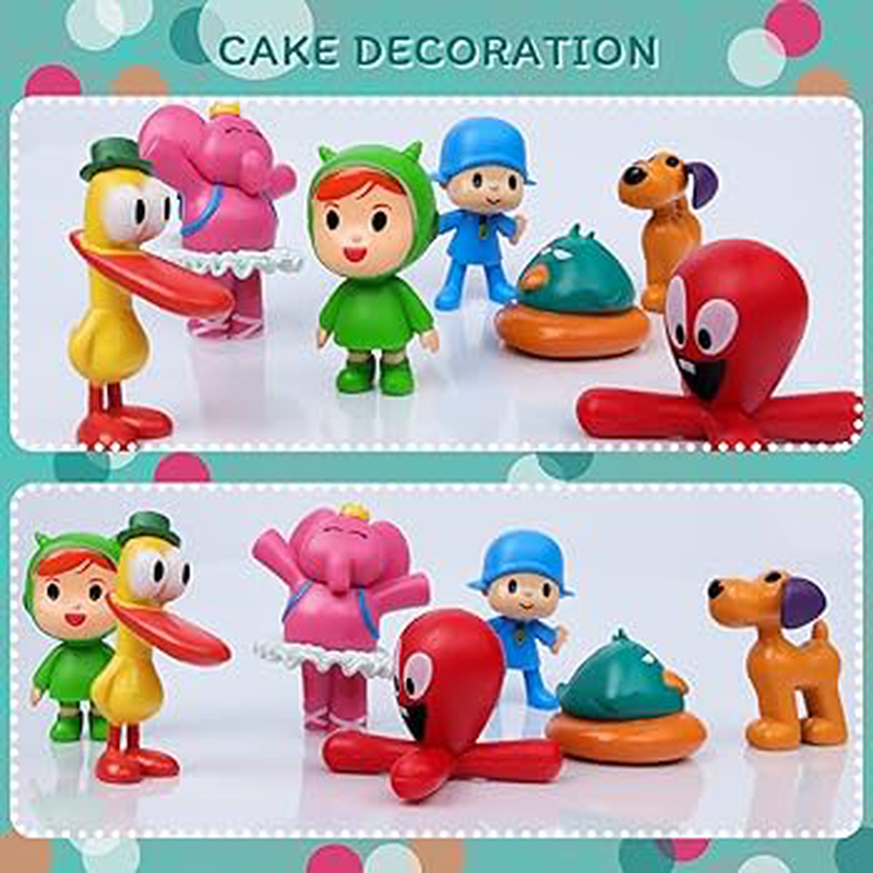 Pocoyo figures 7 pieces 4-8cm, , medium image number null