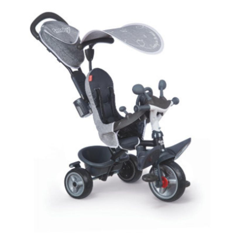 Smoby tricycle baby driver plus grey 741502, , medium-null