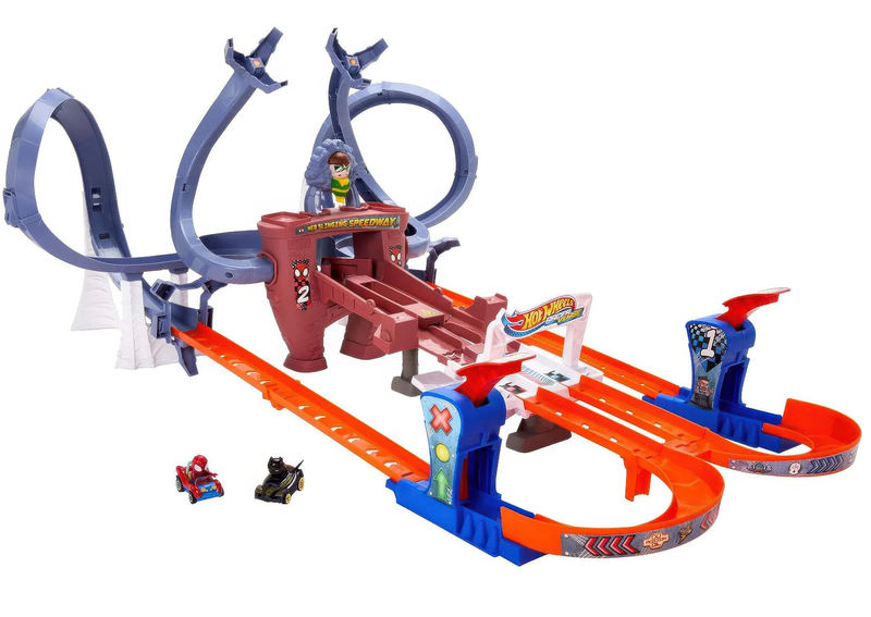 Hot wheels racerverse spider-man's web-slinging speedway, , medium-null