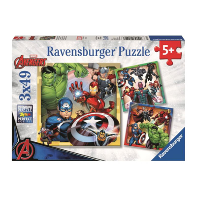 Ravensburger 3x49 pcs puzzle avengers 08040, , medium