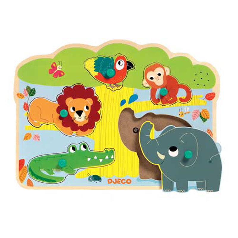 Djeco wooden sounds puzzles sound baobab, , medium-null