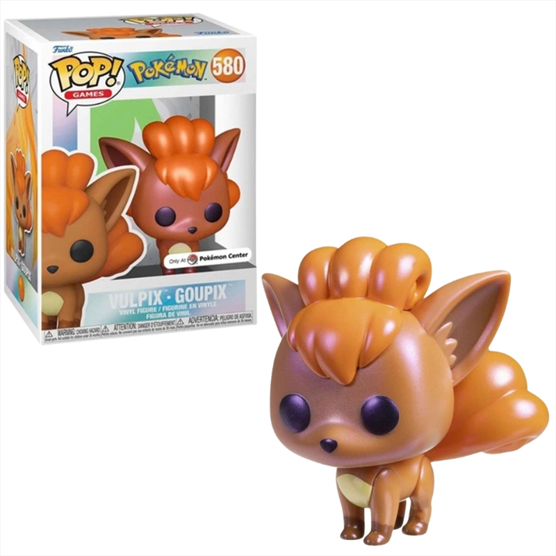 Funko pop! Games: pokemon - vulpix #580 pearlescent pokemon center exclusive, , medium-null