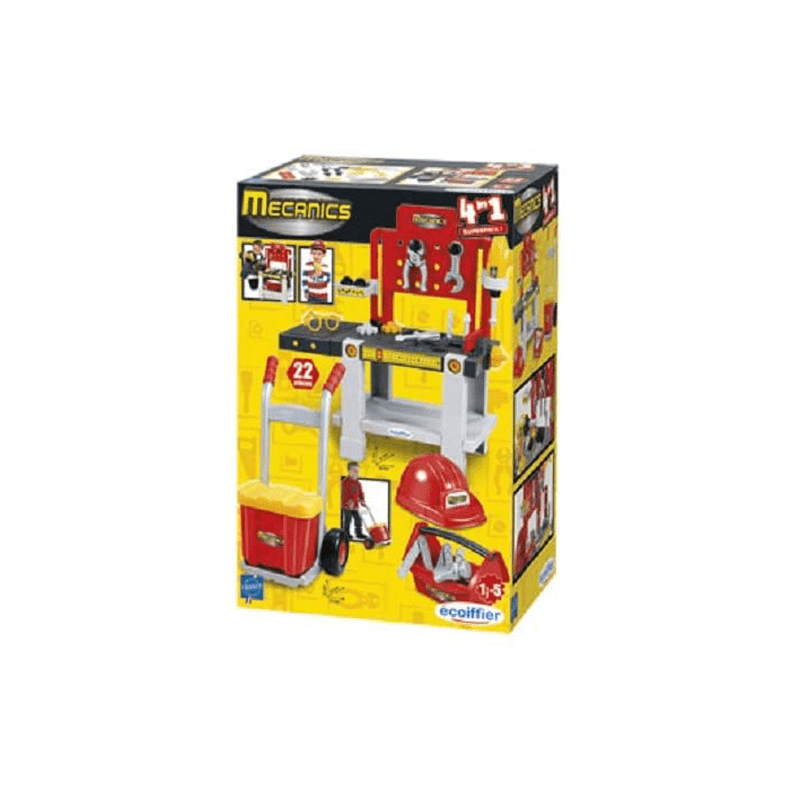 Product image: Set of workbench, toolbox, hand cart for children, , medium-null