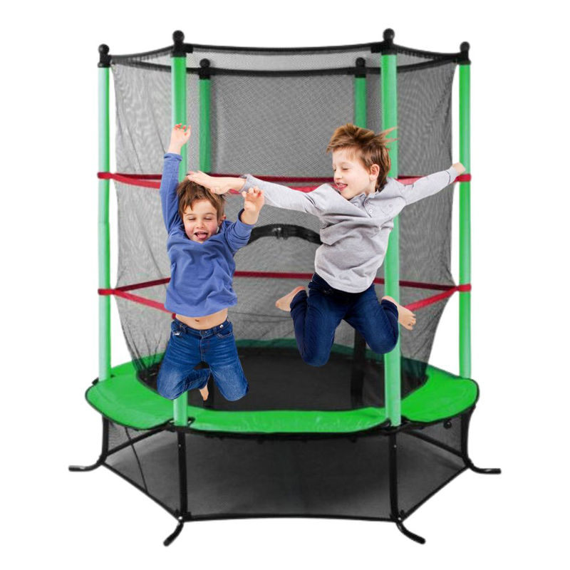 Ozzy τραμπολίνο παιδικό 4.5ft με δίχτυ ασφαλείας & αντοχή έως 45kg για ηλικίες 3–6 ετών, , medium-null