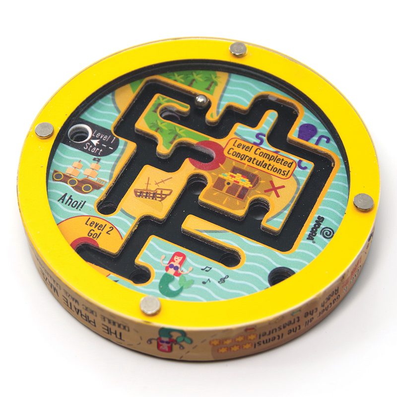 Svoora wooden double disc maze 'the pirate maze', , medium image number null