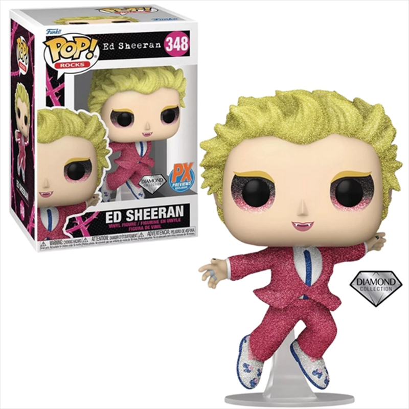 Funko pop! Rocks: ed sheeran - bad habits diamond collection px previews exclusive #348 vinyl figure, , medium-null