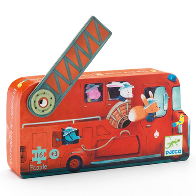 Fire truck puzzle 16pcs, , medium