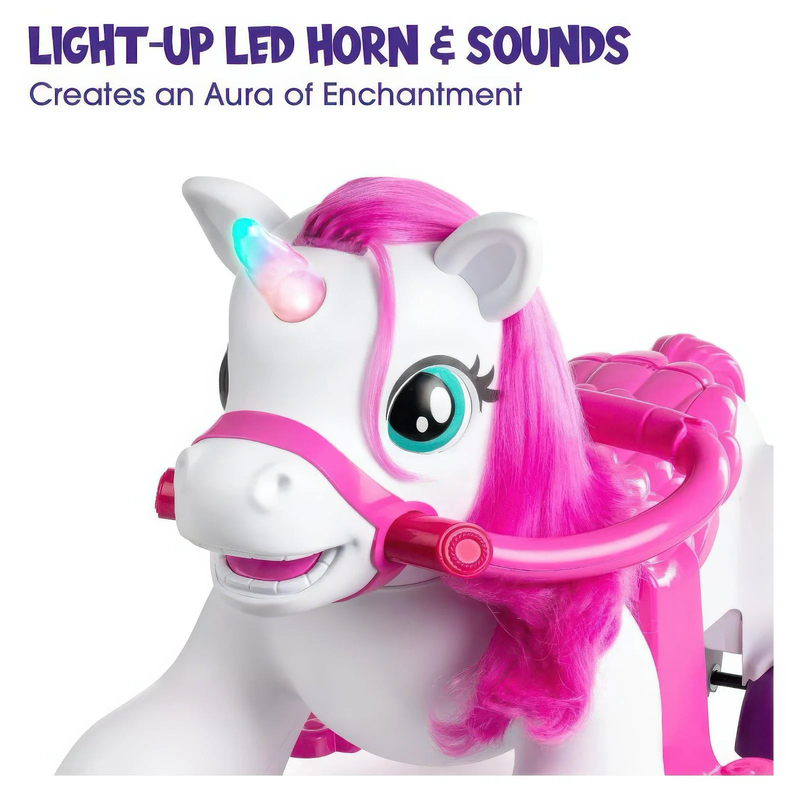 Product image: Xootz unicorn electric ride-on unicorn toy, , medium-null