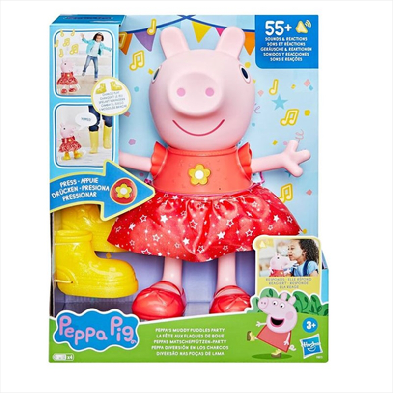 Peppa pig peppas muddy puddles party f8873, , medium-null