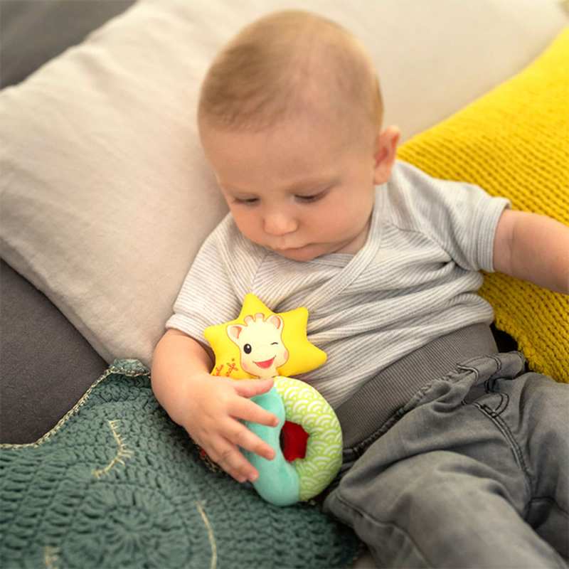 Product image: Sophie la girafe μαλακή κουδουνίστρα πολύχρωμη με χάντρες s210207, , medium-null