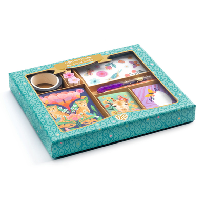 Djeco writing set mini kendra box