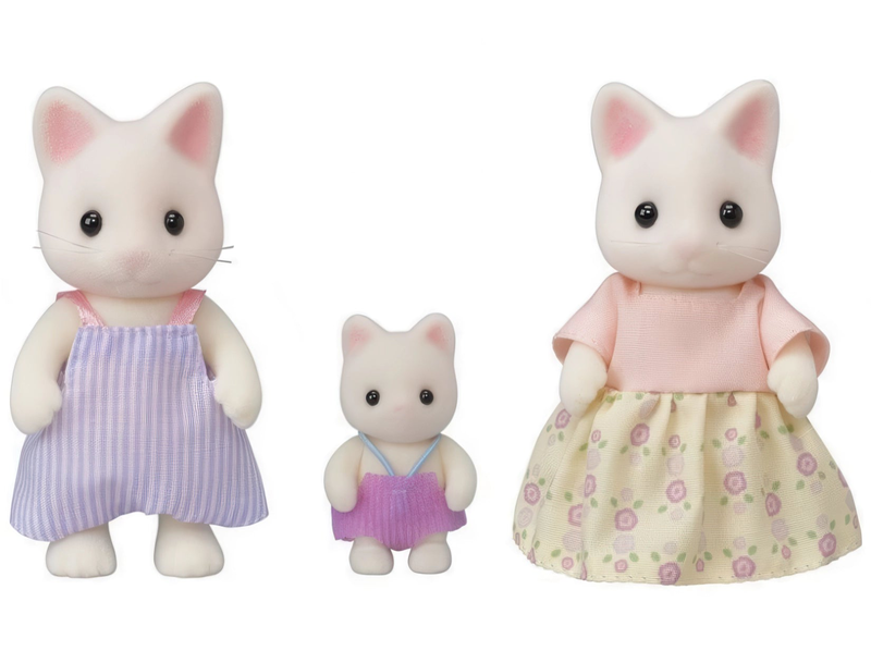 Sylvanian families flora cat family threesome, , medium-null