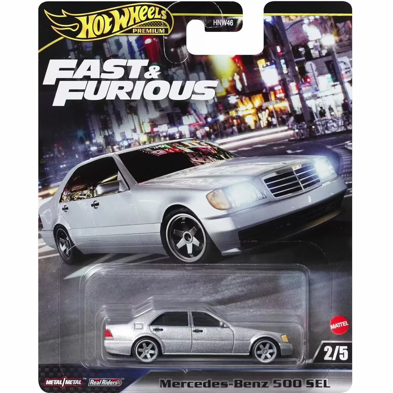 Hot wheels mercedes-benz 500 sel &ndash; premium fast & furious 1/64 die-cast model, , medium-null