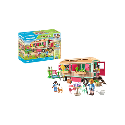 Playmobil cozy site trailer cafe, , medium