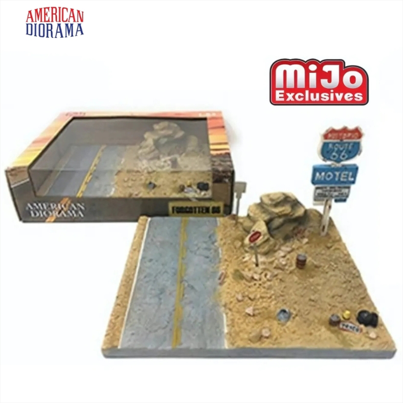 Product image: American diorama 1/64 route 66 diorama. Good for 2 or 3 1/64 3inch models., , medium-null