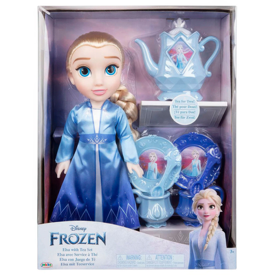 Disney frozen tea set elsa doll 38cm, , medium