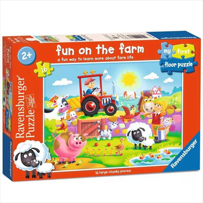 Ravensburger 16pcs - floor puzzle  fun on the farm first 12004066, , medium