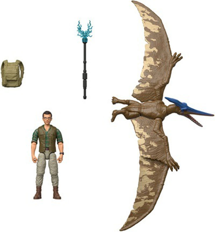 Jurassic world dr.henry loomis & pteranodon (jgb82) 4y+, , medium-null