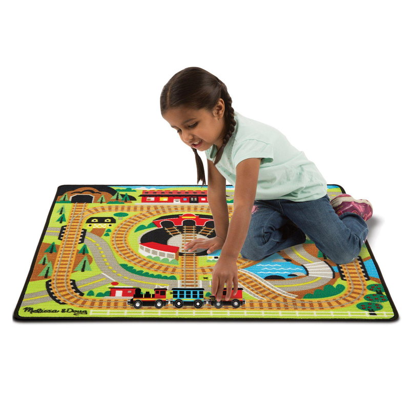 Melissa & doug 19554 around the rails train rug, , medium image number null