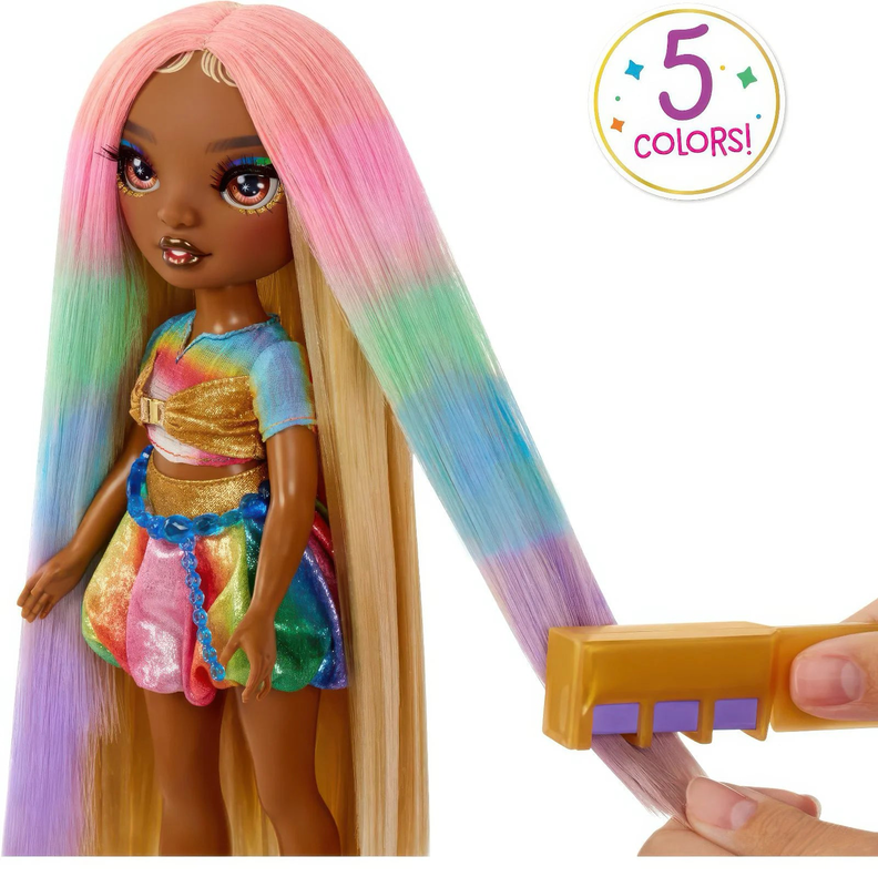 Rainbow high hair chalk & style fashion doll - meline, , medium image number null
