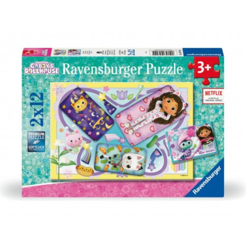Ravensburger puzzle 2x12 pcs - gubbys dollhouse 05709, , medium-null