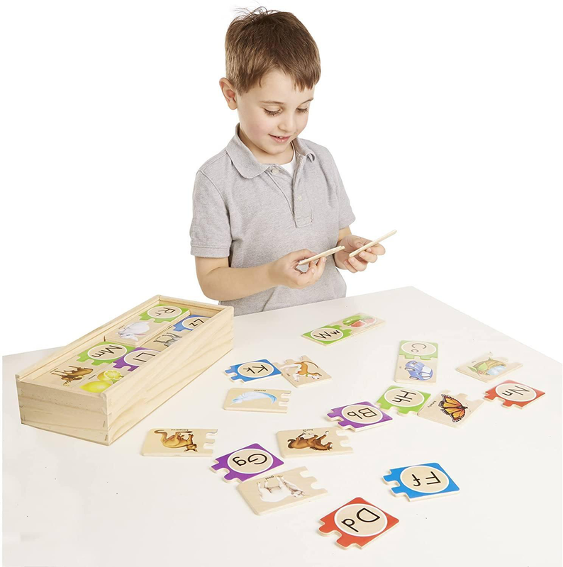 Melissa & doug self-correcting alphabet letter puzzles, , medium-null