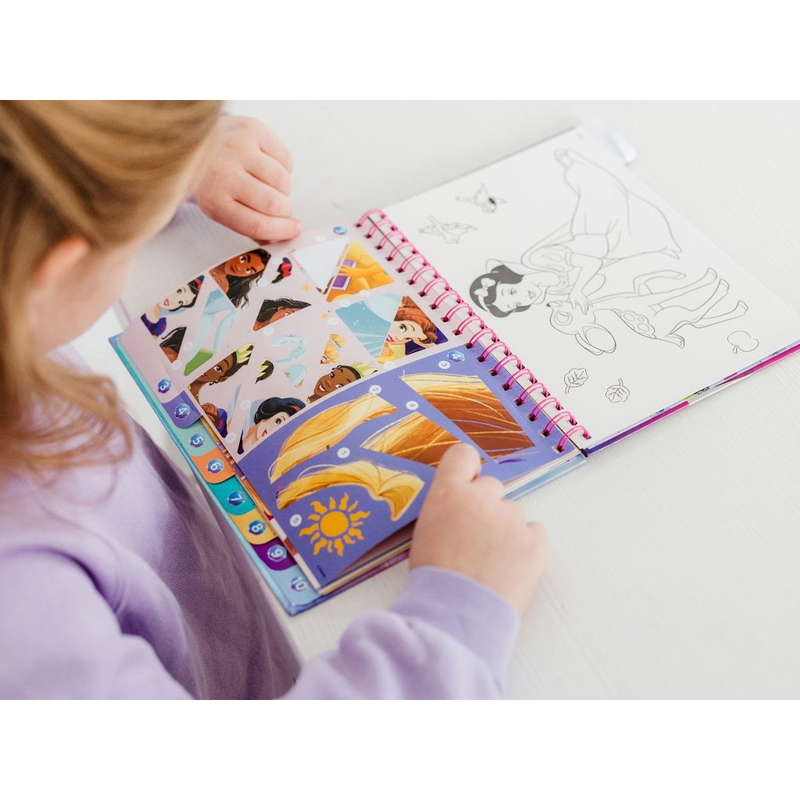 Creative sticker set stick by numbers disney princess, , medium-null