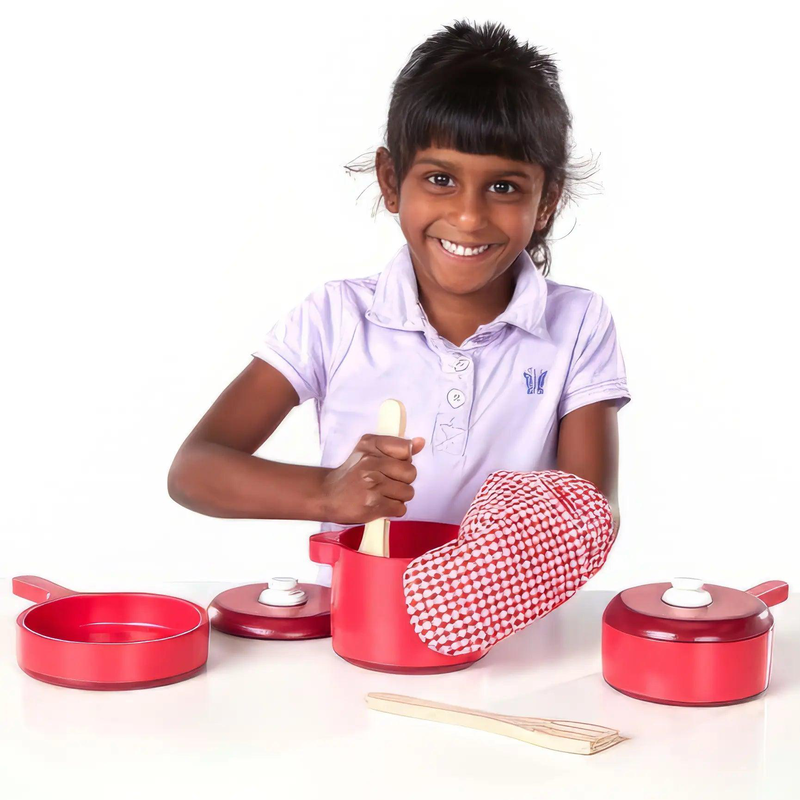 Product image: Melissa & doug 12610 play kitchen accessory set - pot & pans, , medium-null
