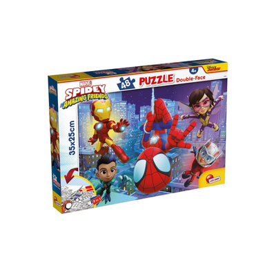 Marvel spidey and his amazing friends double face puzzle 48pcs, , medium