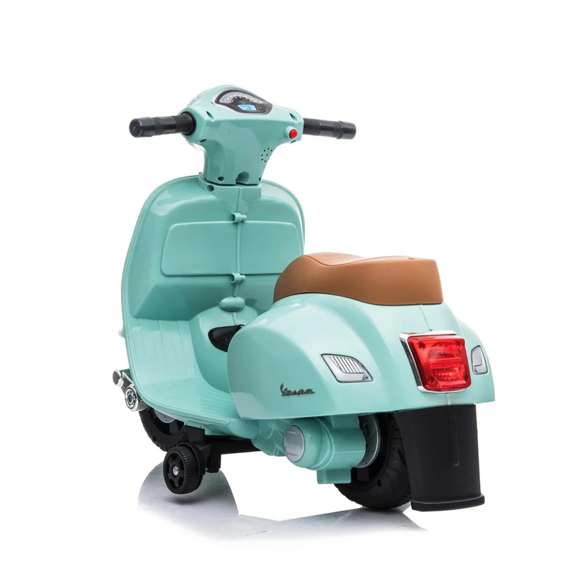 Mini vespa kids electric 6v battery powered motorbike ride-on - green image number null
