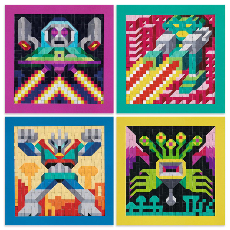 Invaders pixel weaving, , medium-null