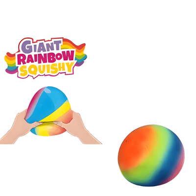 Keycraft large rainbow squish ball