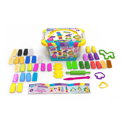 Trolls and creatures box lovin modeling set with play dough