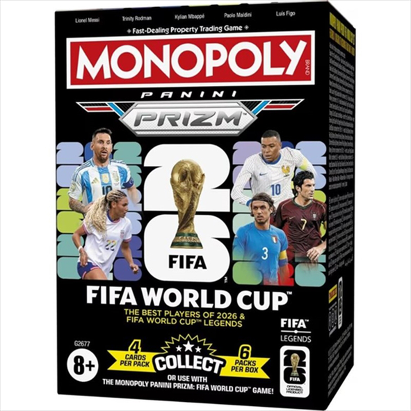 Monopoly panini prizm FIFA legends booster pack g2677, , medium-null