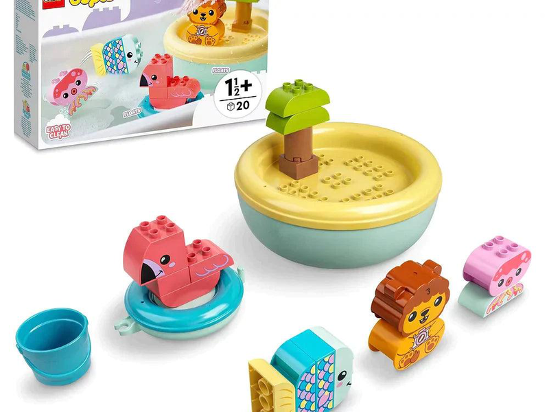 Lego duplo 10966 bath time fun: floating animal island image number null