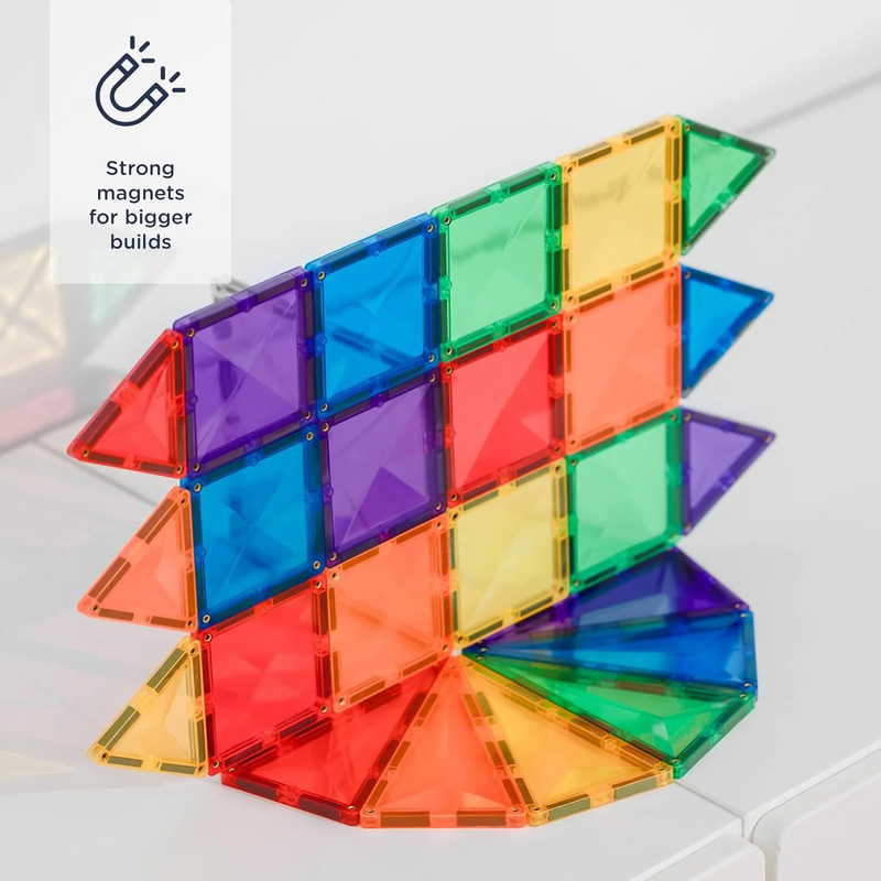 Product image: Connetix magnetic tiles rainbow mini pack 24 pc, , medium-null