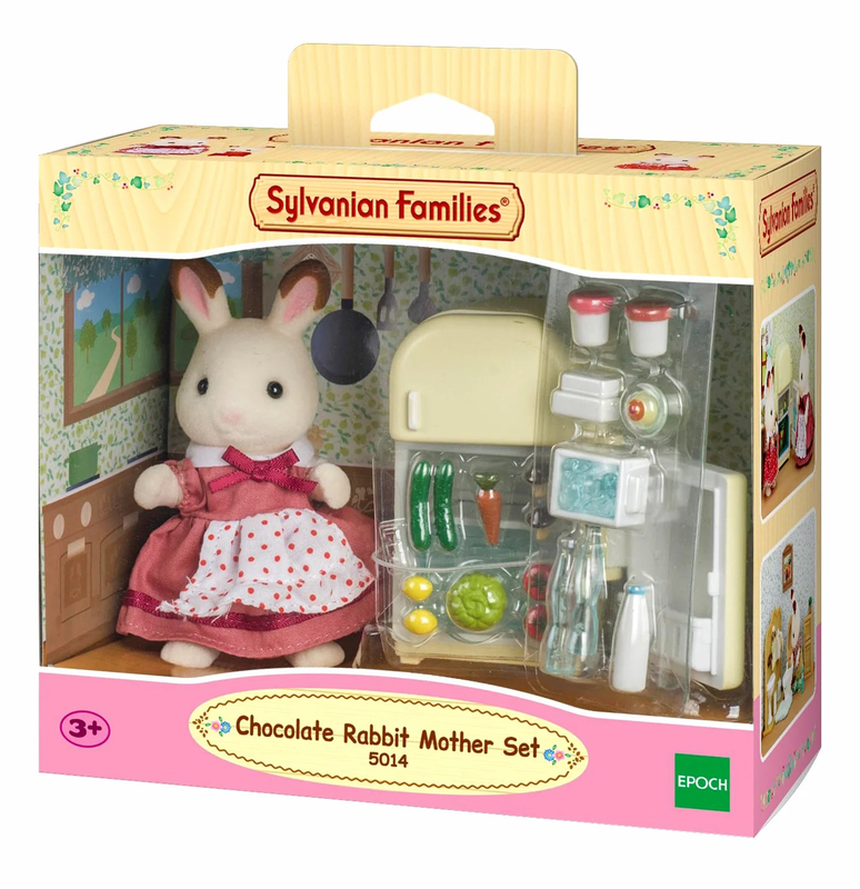 Sylvanian families chocolate rabbit mother set, , medium-null