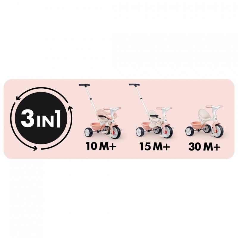 Smoby tricycle be move comfort pink 7600740419, , medium-null