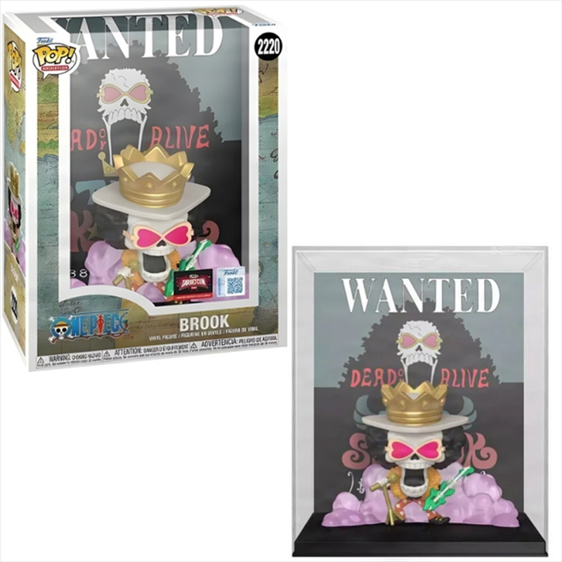 Funko pop! Game cover: one piece - brook wanted special edition #2220 vinyl figure, , medium-null