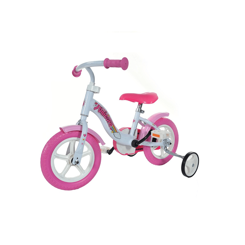Product image: Dino bikes 108l-un unicorn bike, white & pink, , medium-null