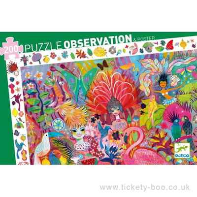 Djeco observation puzzles rio carnaval - fsc mix, , medium