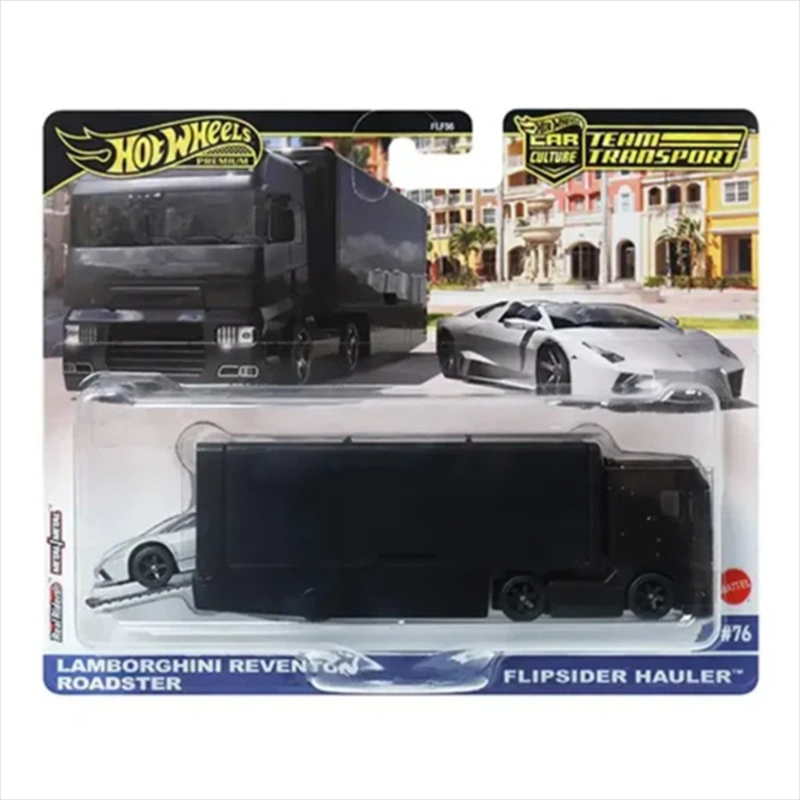 Mattel hot wheels: premium car culture team transport &ndash;  lamborghini reventon roadster  flipside hau, , medium-null