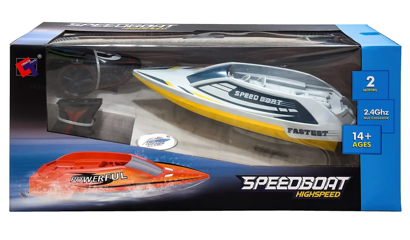 Powerful high-speed remote controlled speedboat- assorted, , medium image number null