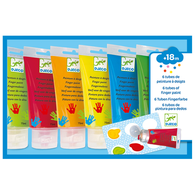 Djeco the colours 6 finger paint's tubes