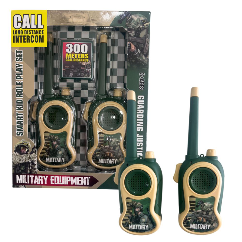 Military equipment&nbsp;&pi;&alpha;&iota;&delta;&iota;&kappa;ά walkie talkies &sigma;&tau;&rho;&alpha;&tau;&iota;&omega;&tau;&iota;&kappa;&omicron;ύ &sigma;&chi;&epsilon;&delta;&iota;&alpha;&sigma;&mu;&omicron;ύ 2 &tau;&epsilon;&mu;&alpha;&chi;ί&omega;&nu;, 3+ &epsilon;&tau;ώ&nu;, , medium-null