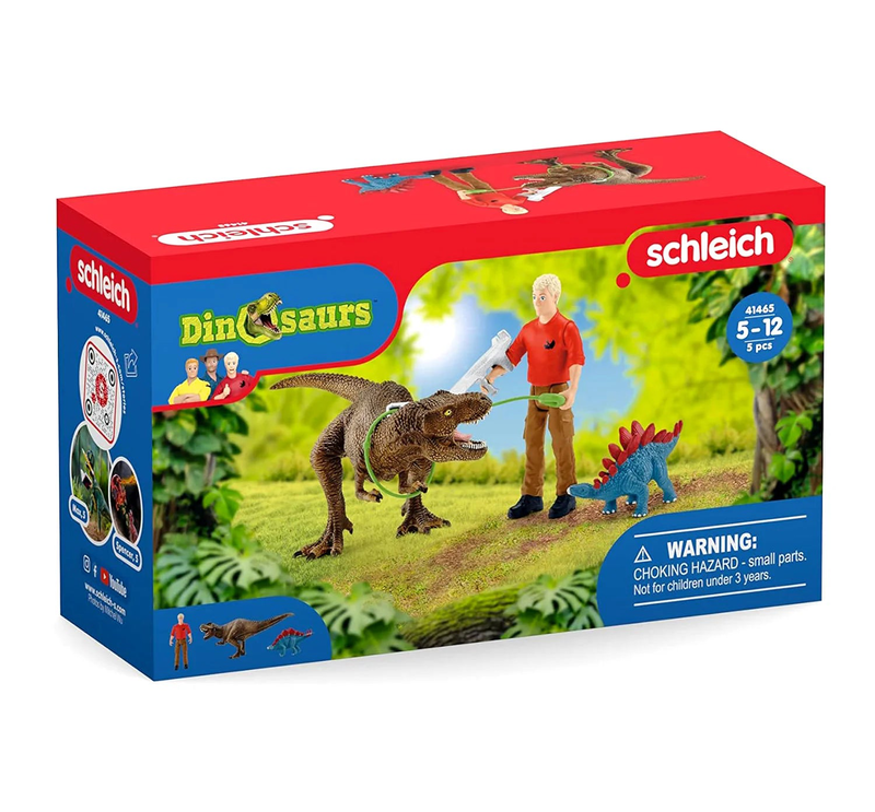 Schleich 41465 tyrannosaurus rex attack dinosaurs, , medium-null